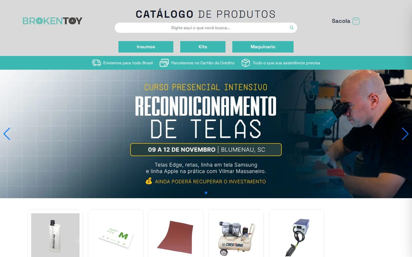 Captura de tela do site BrokenToy